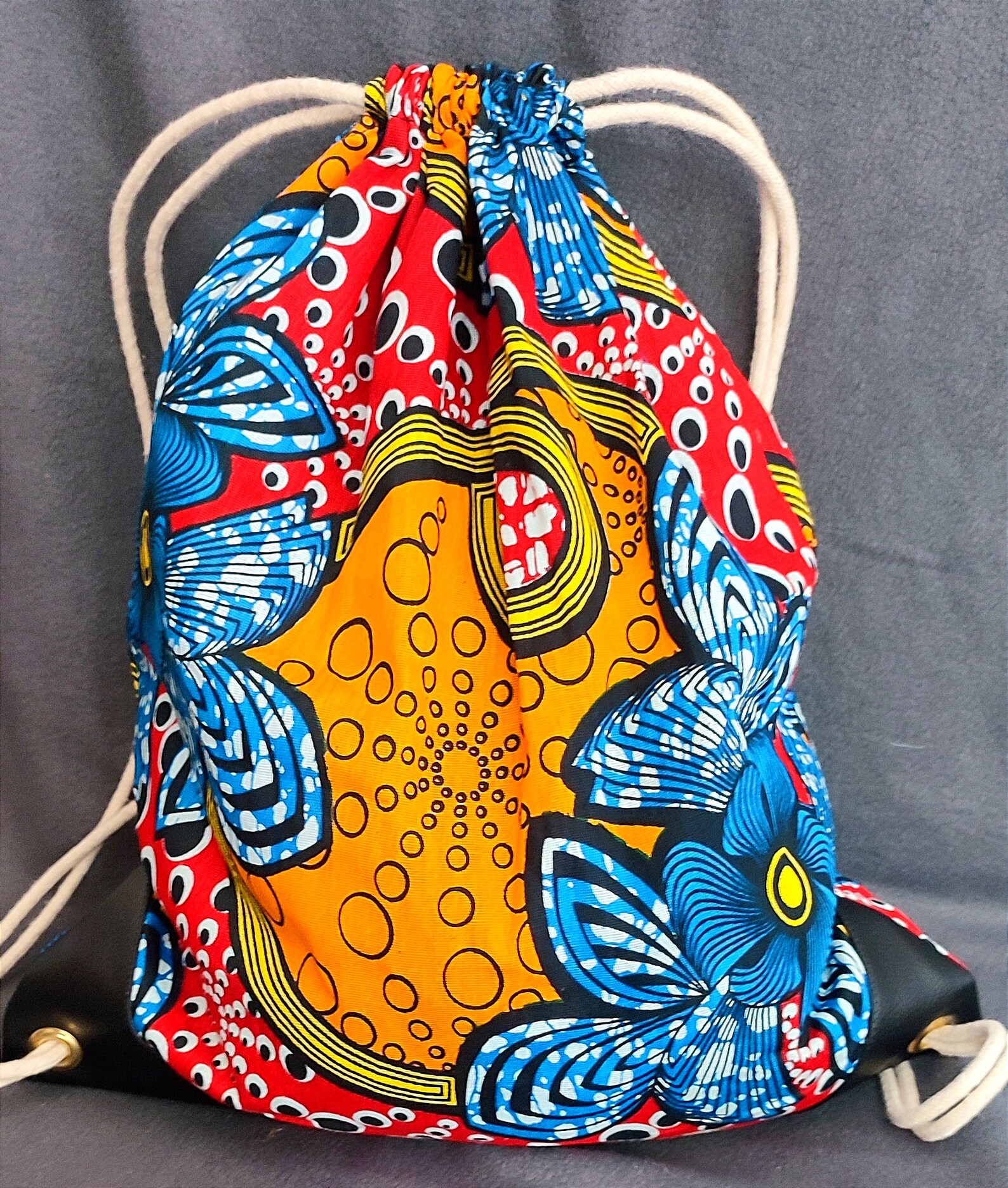 Ankara drawstring backpack